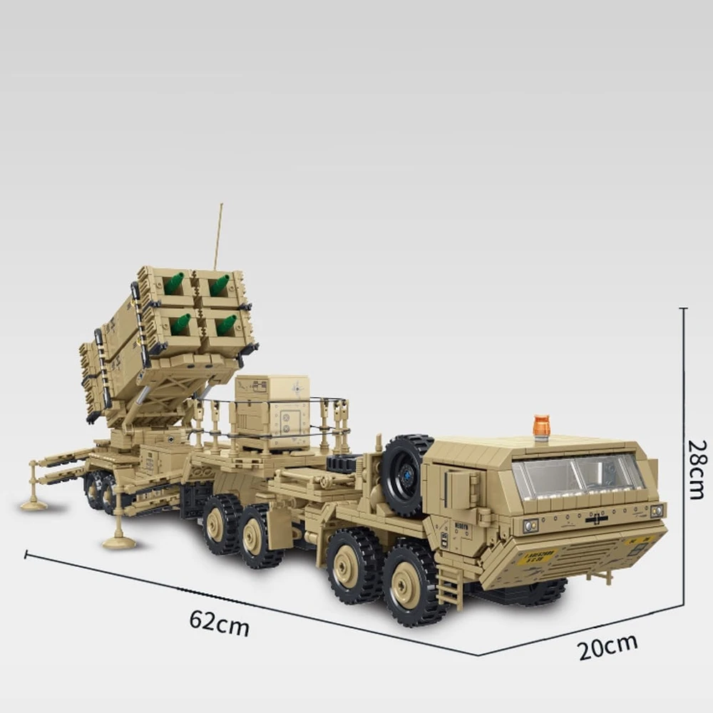 Pan i Pani Gadżet PANLOS RAKETINĖS PALEIDIMO BLOKŲ RINKINYS 628014 M983 2566 VIENETŲ FIGURĖS