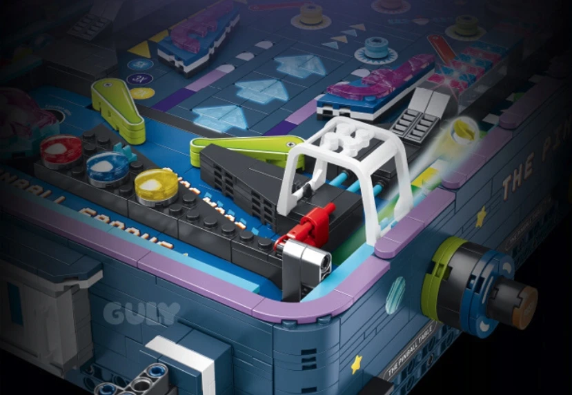 Pan i Pani Gadżet Rinkinys KLOCKÓW PINBALL GAME GO FLIPPER ZBUDUJ SWÓJ AUTOMAT Kaladėlės