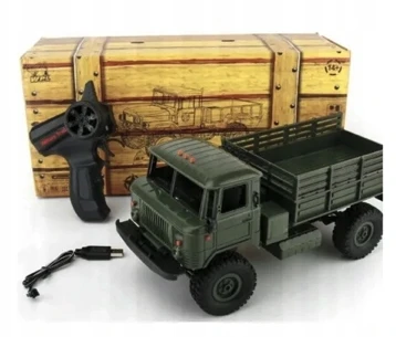 Pan i Pani Gadżet WPL RUSKA GAZ66 RC KARINIS Sunkvežimio nuotolinio valdymo TRANSPORTO PRIEMONĖS