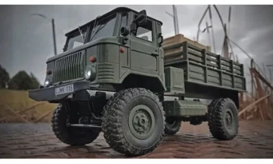 Pan i Pani Gadżet WPL RUSKA GAZ66 RC KARINIS Sunkvežimio nuotolinio valdymo TRANSPORTO PRIEMONĖS