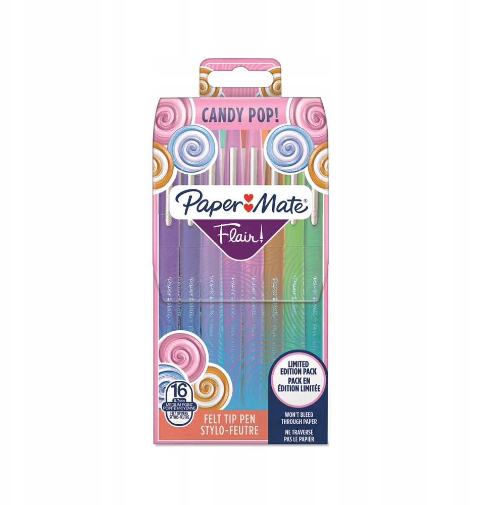 Tušinukų rinkinys piešimui PaperMate Flair Candy Pop Dėklas 16 Vnt. - 2061395