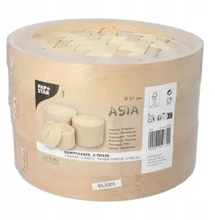 Papstar Bambuko bao garintuvas garinimui "ASIA" 13,5x21cm 3 vnt 1vnt.