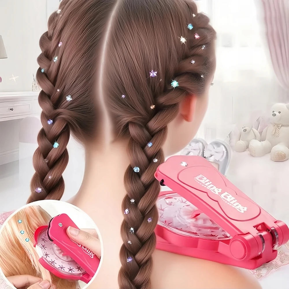 PAPUOŠALŲ IR PLAUKŲ PRAŠYMŲ RINKINYS SU 180 SPALVOTŲ CIRKONIO DIY