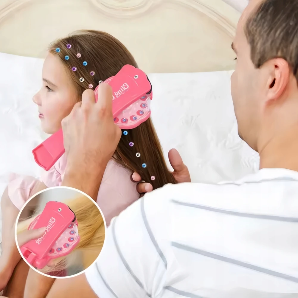 PAPUOŠALŲ IR PLAUKŲ PRAŠYMŲ RINKINYS SU 180 SPALVOTŲ CIRKONIO DIY