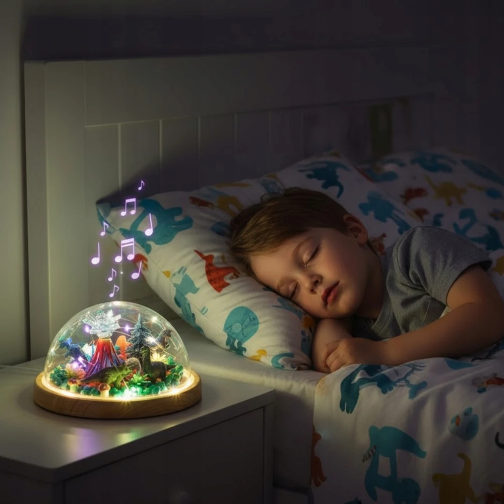 Para Toys Dinozaurų naktinio apšvietimo rinkinys Kūrybinis terariumo „pasidaryk pats“ dovana berniukui
