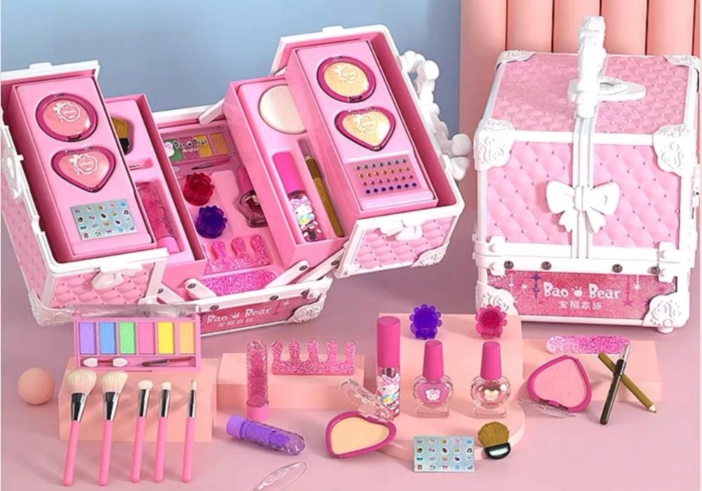 Para Toys KOSMETIKOS DĖŽUTĖ MAKIAŽAS IR NAGŲ RINKINYS PaRa Žaislai MERGAITĖMS