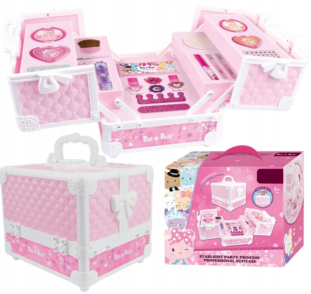 Para Toys KOSMETIKOS DĖŽUTĖ MAKIAŽAS IR NAGŲ RINKINYS PaRa Žaislai MERGAITĖMS
