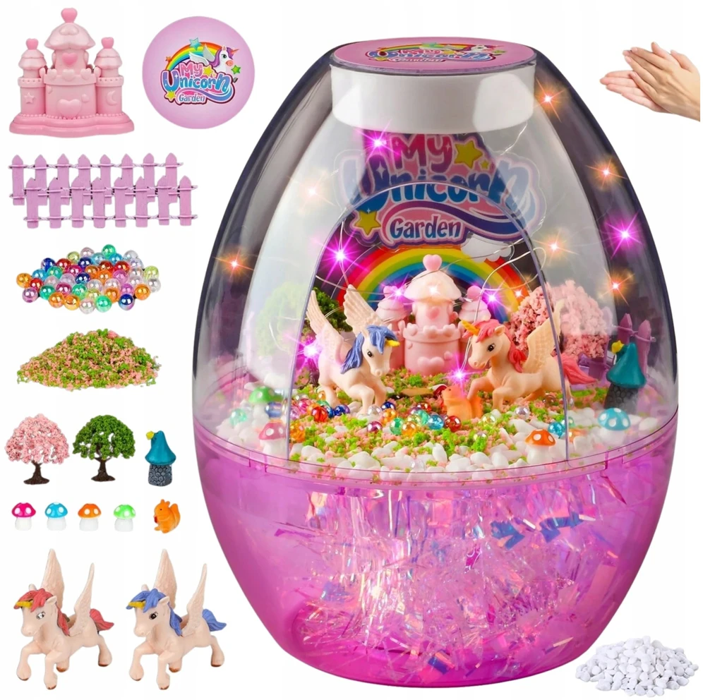Para Toys Kūrybinis „pasidaryk pats“ rinkinys „Unicorn“ naktinė lempa, valdoma balsu, skirta vaikų dienai