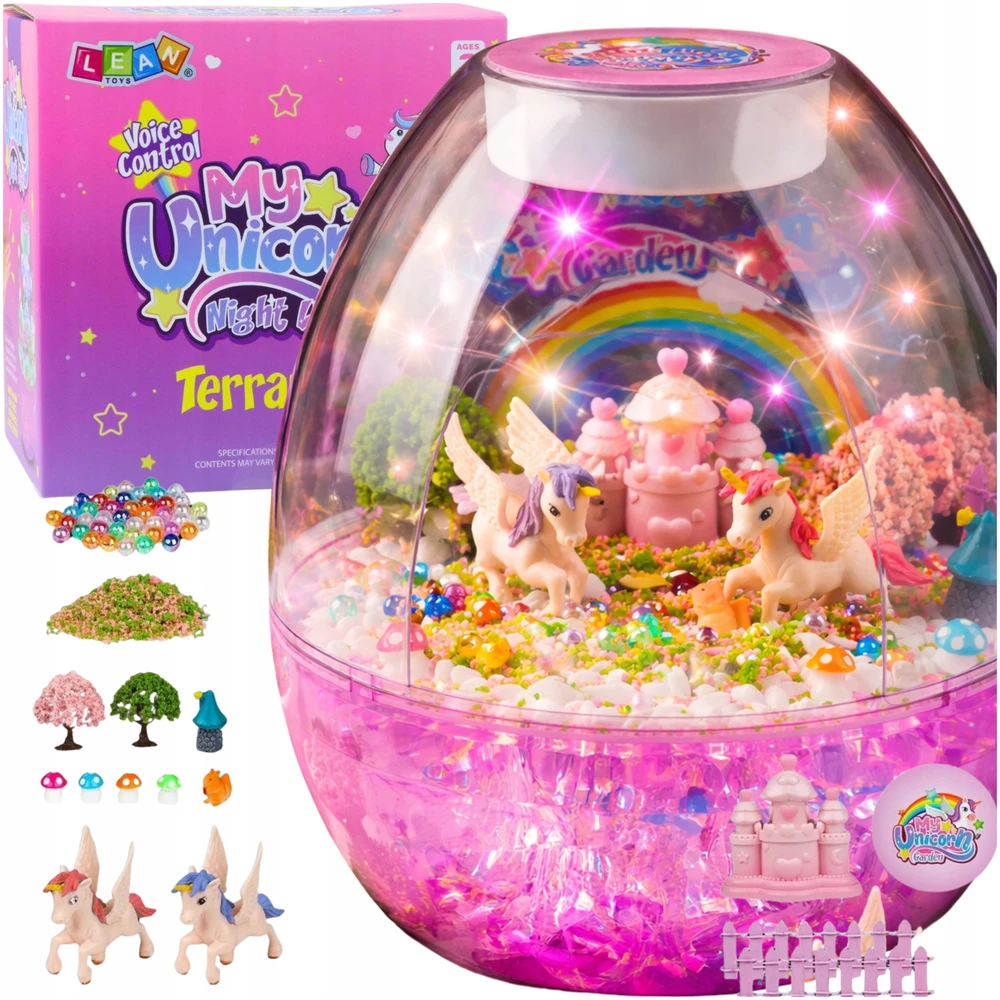 Para Toys Kūrybinis „pasidaryk pats“ rinkinys „Unicorn“ naktinė lempa, valdoma balsu, skirta vaikų dienai