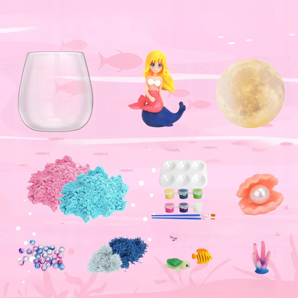 Para Toys MERMAID TERRARIUM CRAFT RINKINYS VAIKAMS LED RGB FIRMĖS PARA ŽAISLAI