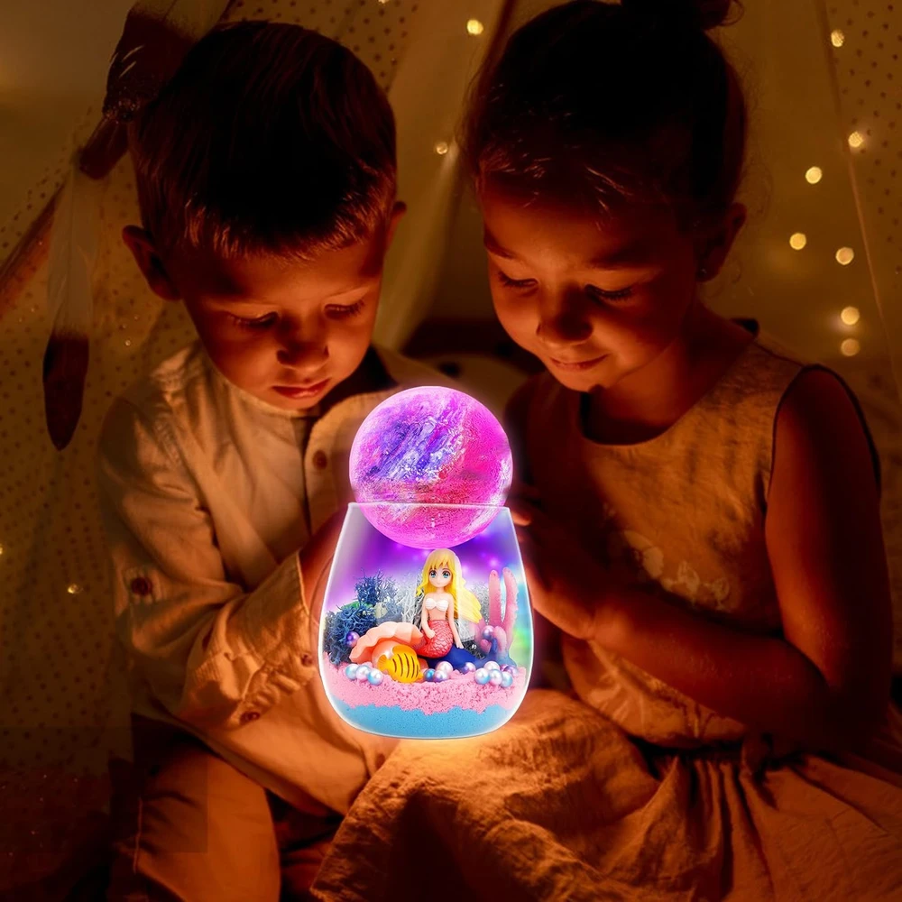 Para Toys MERMAID TERRARIUM CRAFT RINKINYS VAIKAMS LED RGB FIRMĖS PARA ŽAISLAI
