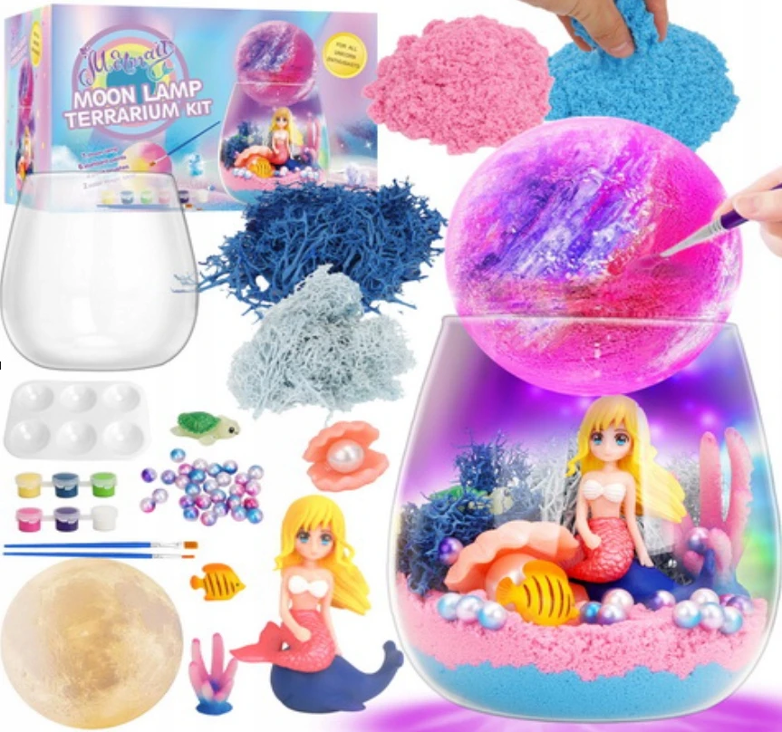 Para Toys MERMAID TERRARIUM CRAFT RINKINYS VAIKAMS LED RGB FIRMĖS PARA ŽAISLAI