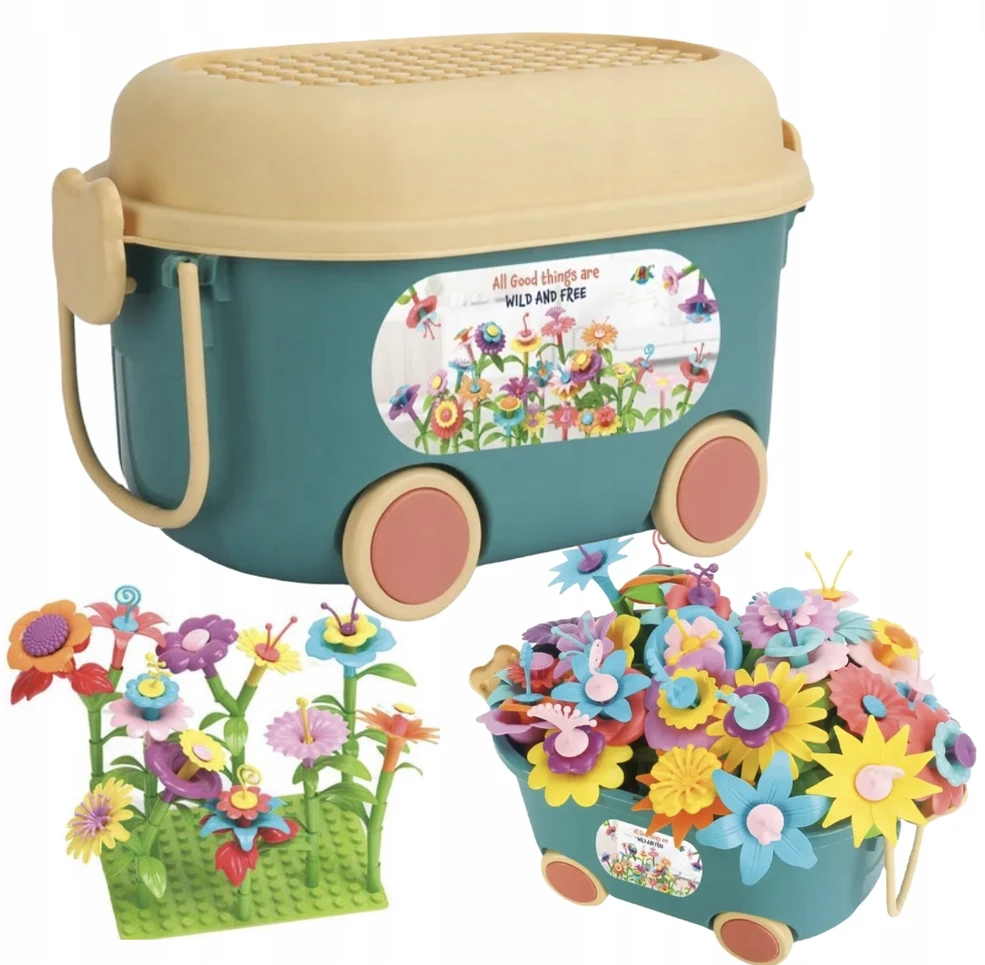 Para Toys MOKYMOSI STATYBINIAI KLUOKAI GĖLYDUI SURENGITI, DIDELI DĖŽE