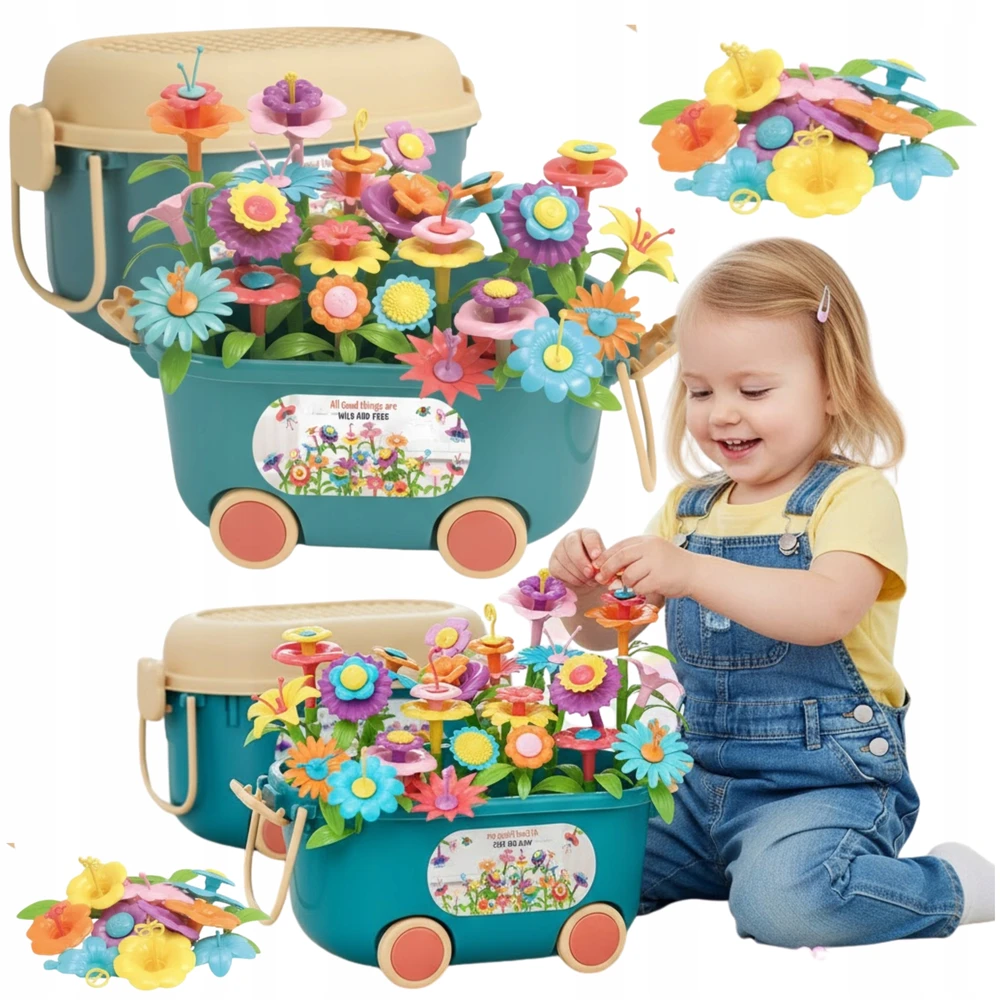 Para Toys MOKYMOSI STATYBINIAI KLUOKAI GĖLYDUI SURENGITI, DIDELI DĖŽE