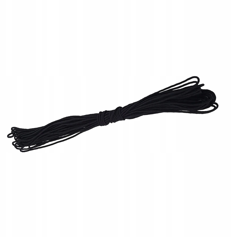 PARACORD SINGLE core SURVIVAL Juodas 2 mm 15 m 50 kg