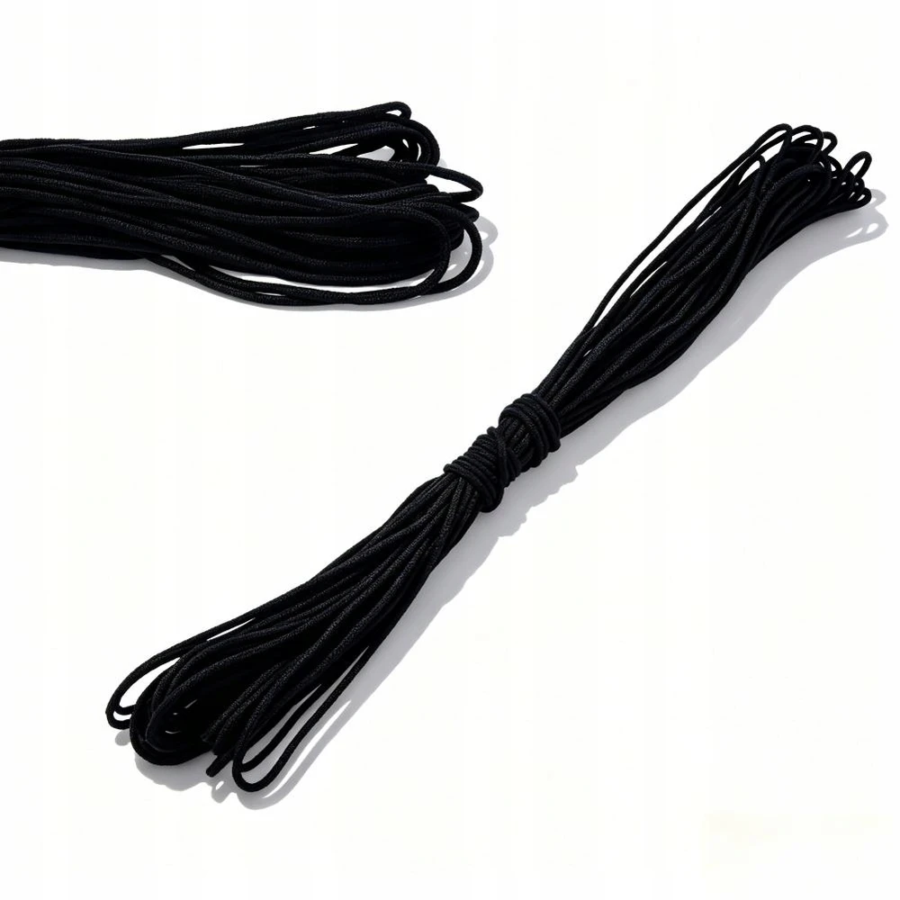 PARACORD SINGLE core SURVIVAL Juodas 2 mm 15 m 50 kg