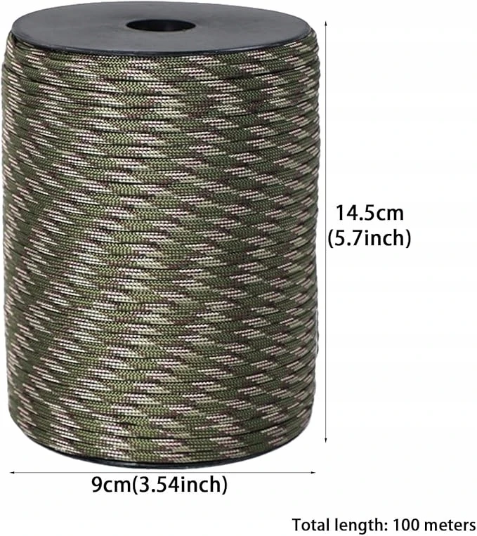 „Paracord“ tvirta nailoninė išgyvenimo virvė 50 m 4 mm