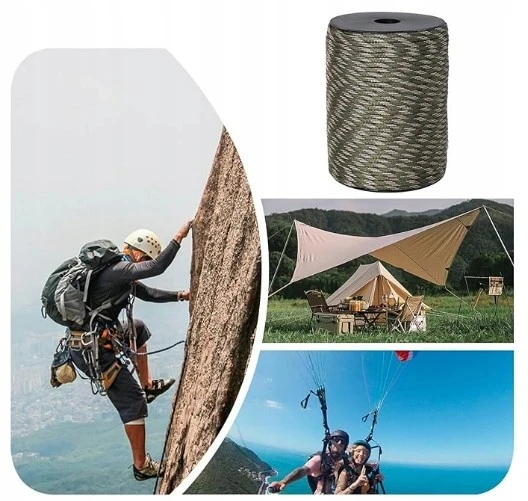 „Paracord“ tvirta nailoninė išgyvenimo virvė 50 m 4 mm