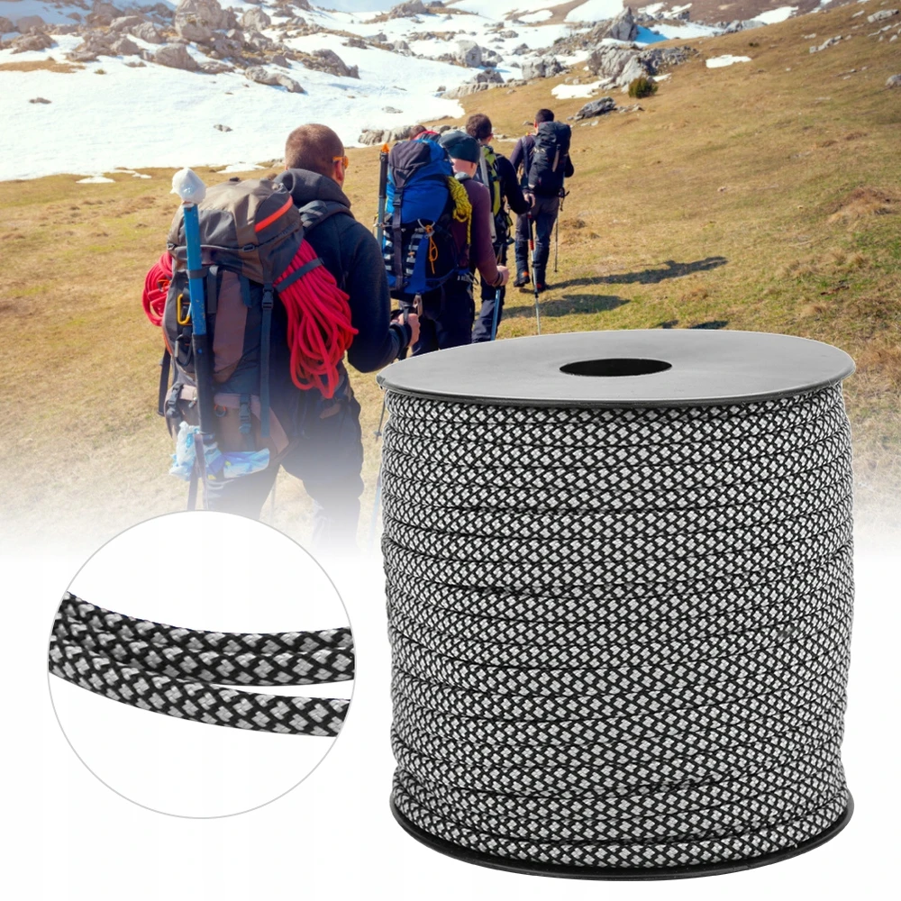 Paracord virvė 4 mm 7 gyslų 50 m gelbėjimo virvė palapinės surišimui