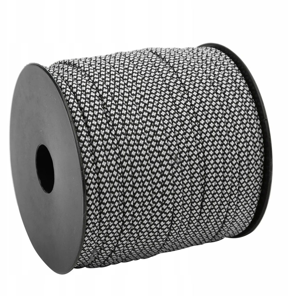 Paracord virvė 4 mm 7 gyslų 50 m gelbėjimo virvė palapinės surišimui