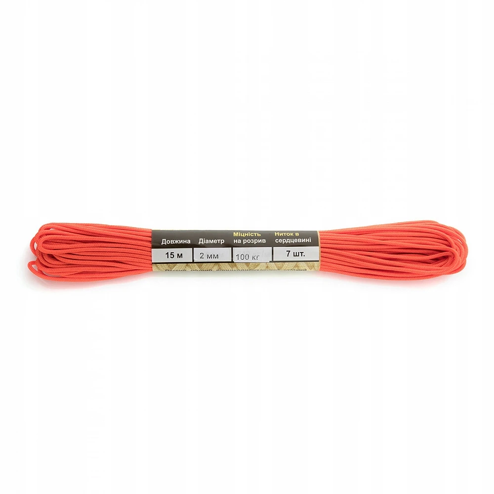 Paracord virvė M-Tac Minicord 15 M, oranžinė