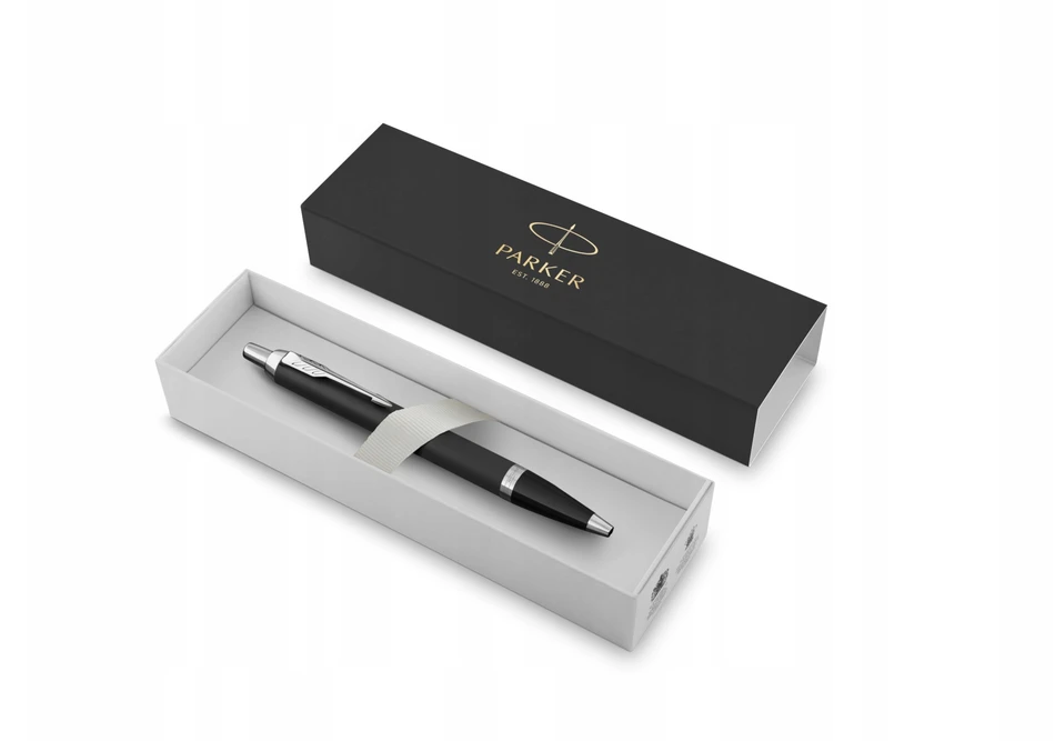 Automatinis tušinukas Parker IM Essential Matte Juodas CT Medium Mėlyna
