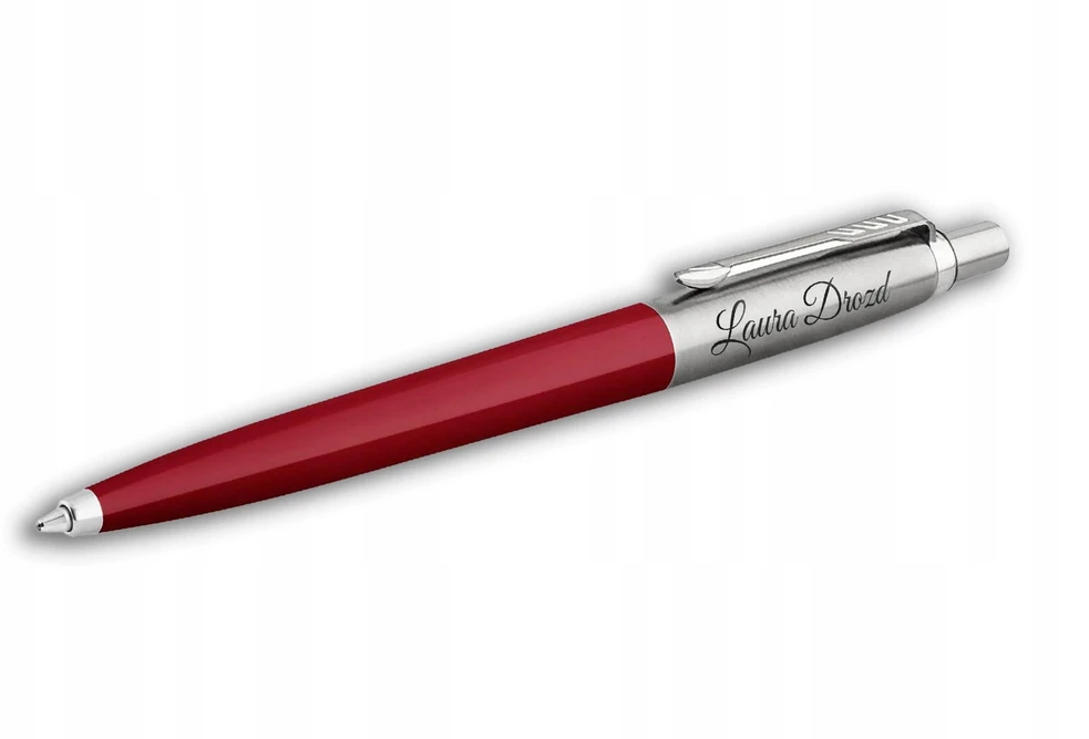 Parker Jotter 60 Raudonasis rašiklis su dėklu ir graviravimu