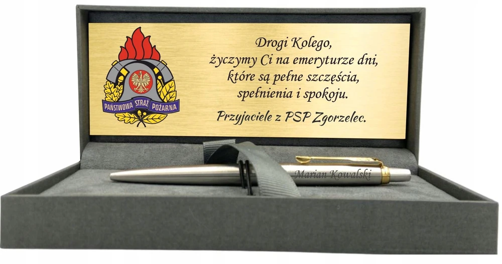 Parker Jotter Gt plieno rašiklis su graviravimu - dovana ugniagesiui