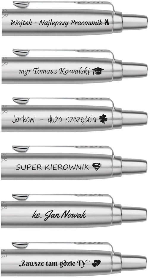 Parker Jotter Juodas Rašiklis su Graviravimu - Dovana Mokytojui