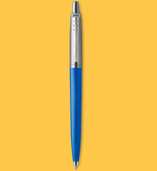 Parker Jotter mėlynas rašiklis su graviravimu, dovana