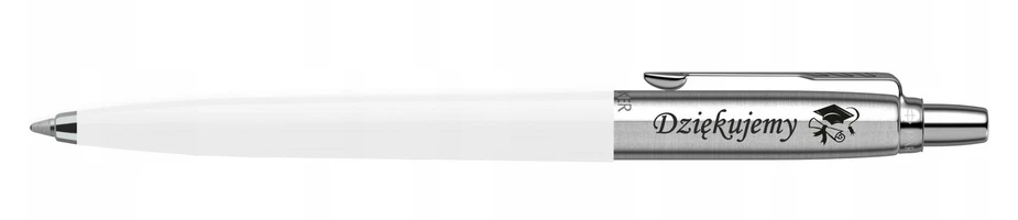 Parker Jotter Originals baltas su graviravimu ir dovanų maišeliu