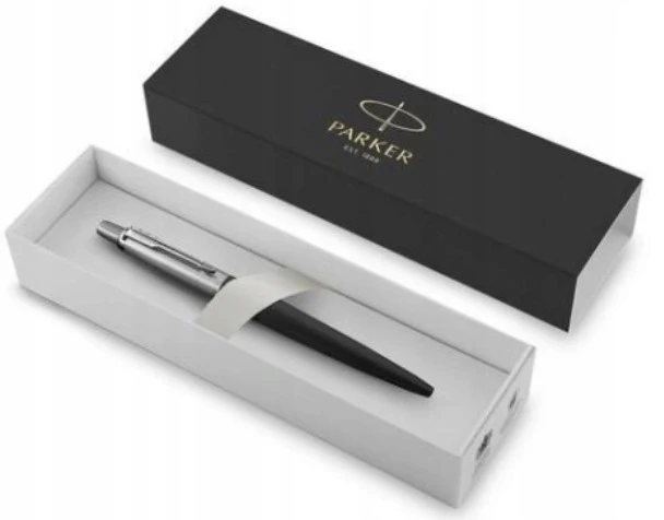 Parker Jotter Originals Juodas rašiklis su graviravimu ir dėklu