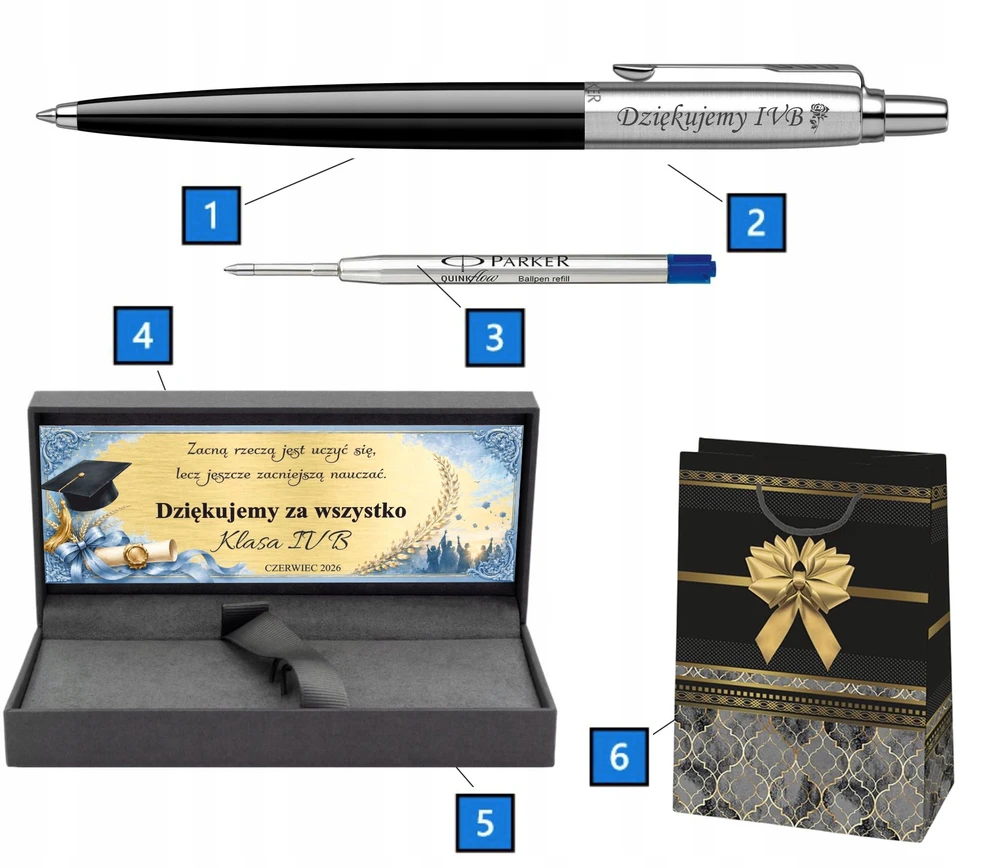 PARKER JOTTER ORIGINALS tušinukas su graviravimu JUODA DOVANA MASTER MGR