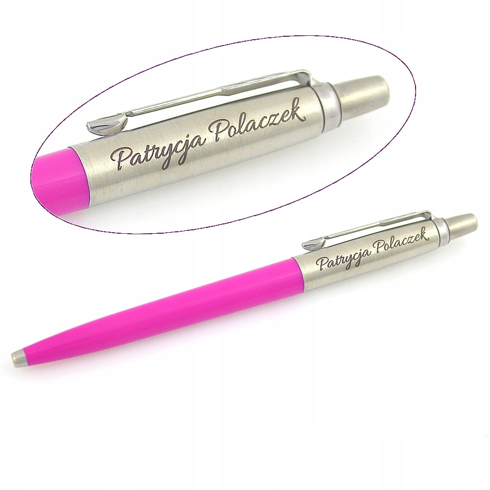 Parker Jotter Pastel Rožinis Rašiklis su Etuvė + Graviravimas