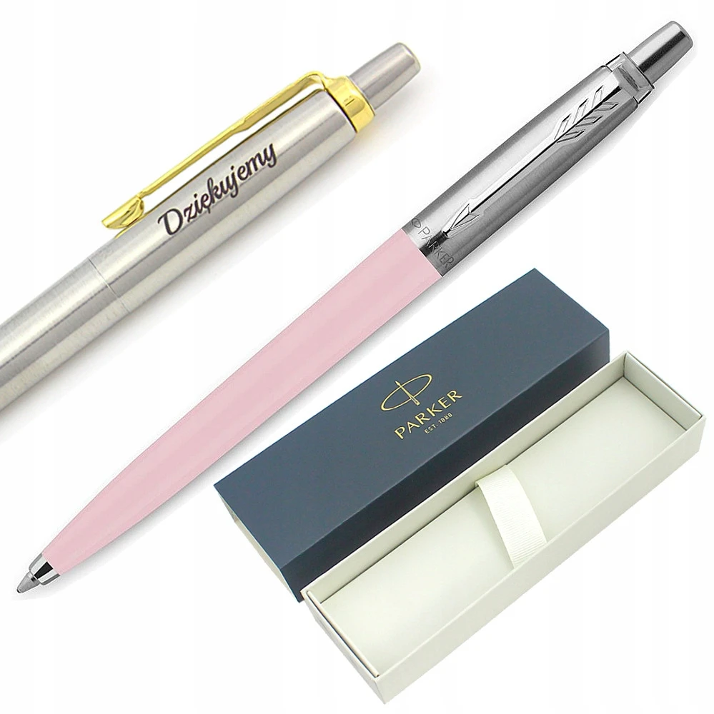 Parker Jotter Pastel Rožinis Rašiklis su Etuvė + Graviravimas