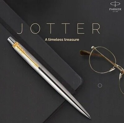 Parker JOTTER plieno GT tušinukas + dėklas + graviravimas DOVANA mokytojai ir t.t.