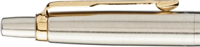 Parker Jotter rašiklis sidabrinis su auksiniu klipsu + dėžutė