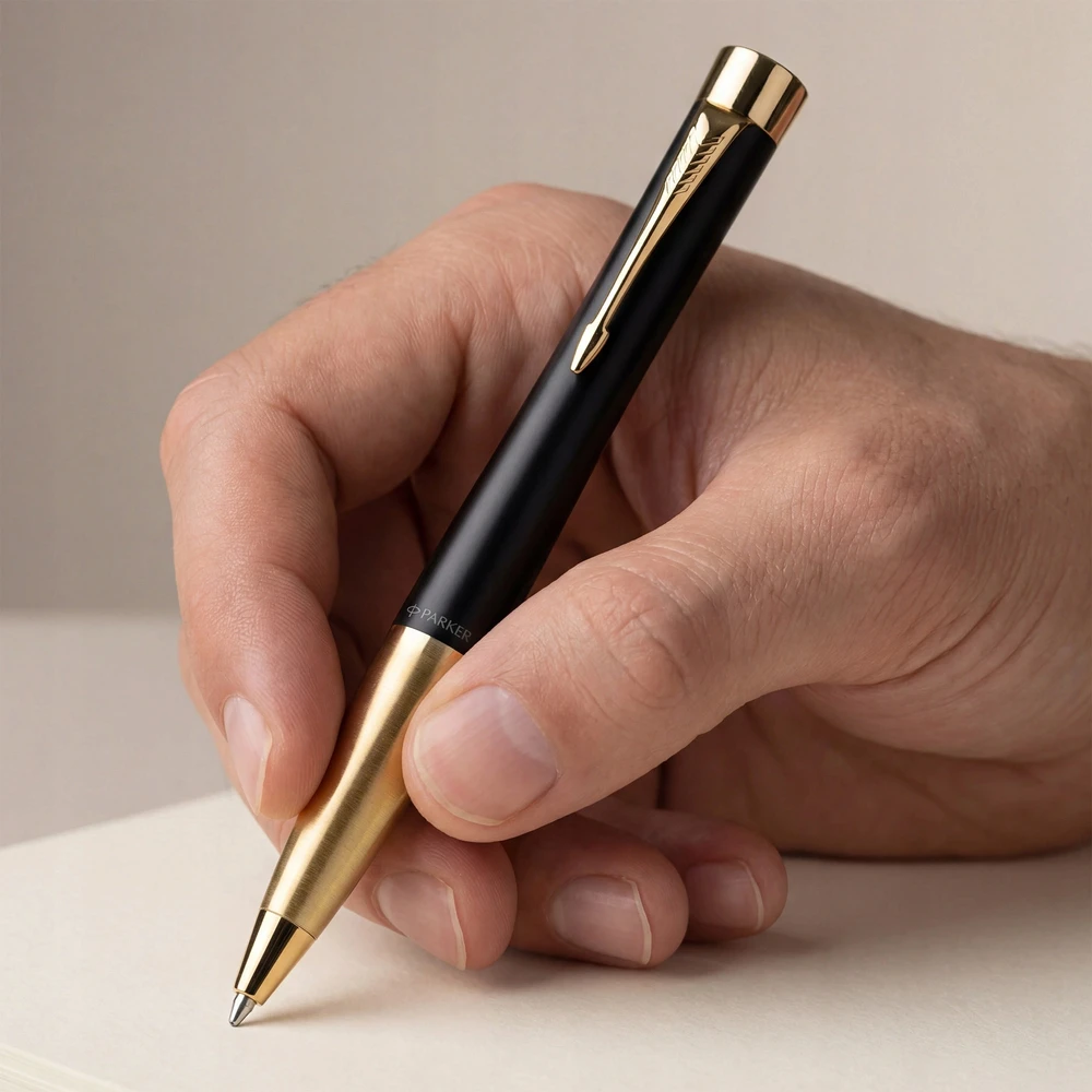 PARKER tušinukas su ENGRAVING URBAN Juodas Dėklo rinkinys DOVANŲ piniginei