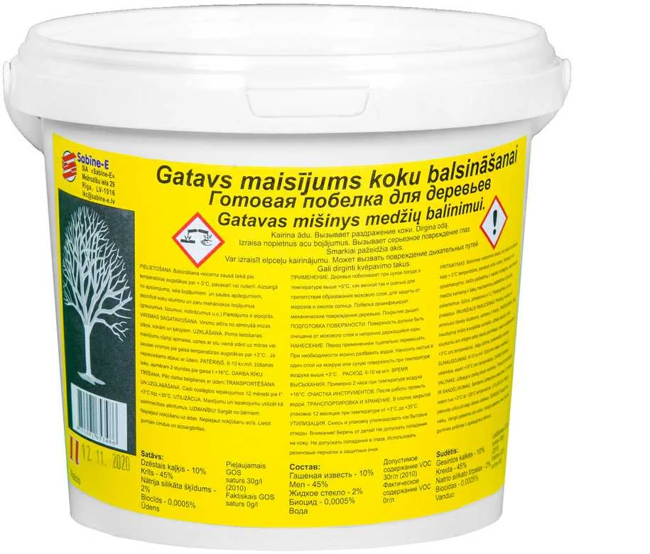 Paruoštas mišinys medžiams kalkinti 1L