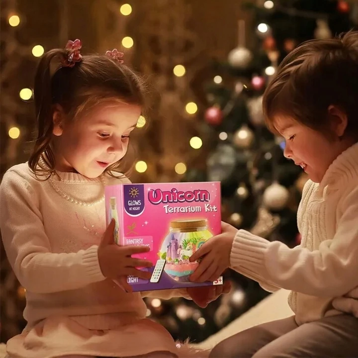 „Pasidaryk pats“ UNICORN KIT KŪRYBINIS MAGICAL TERRARIUM LED FONINIS ŠVIETIMAS + NUOTOLINIO PULTAS