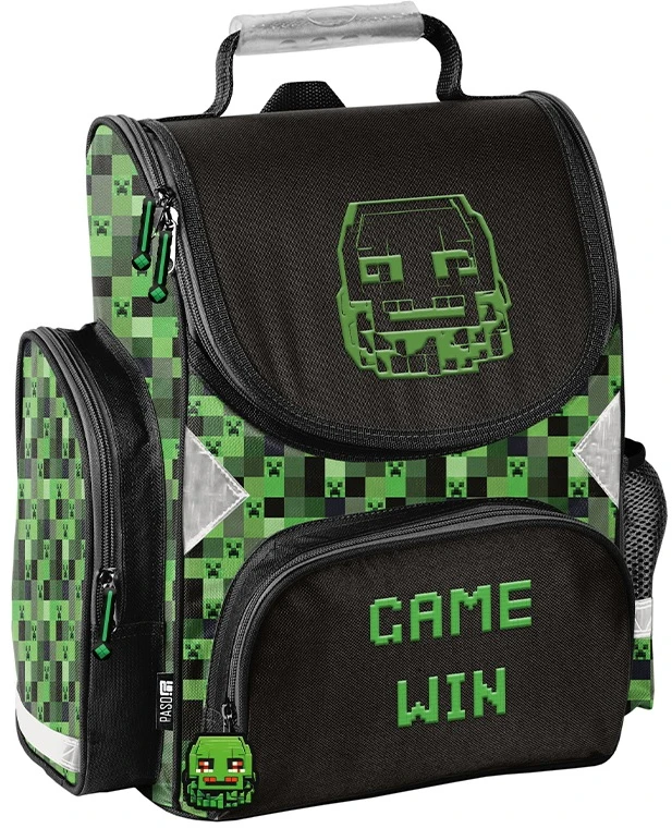 Paso 4in1 MINECRAFT SCHOOL ŽAIDIMŲ MOKYKLINIS KREPŠIS BERNIUKUI IKI 1 KLASĖS RINKINYS