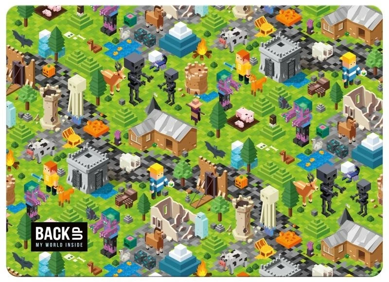 Paso 6in1 mokyklinis krepšys MINECRAFT MOKYKLOS ŽAIDIMAS BERNIUKUI IKI 1 KLASĖS RINKINYS