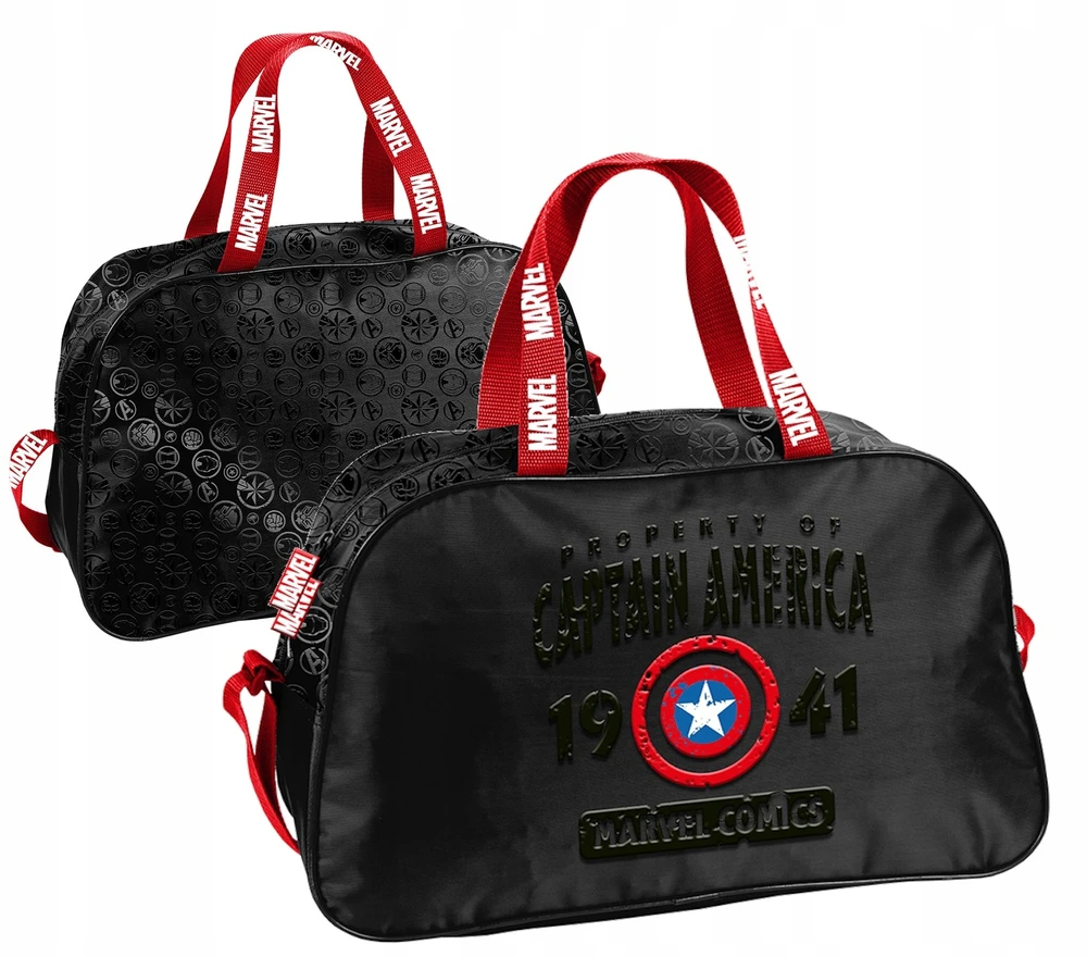 Paso Marvel Captain America sportinis krepšys | Keliaujančios mokyklos treniruotės kūno kultūros baseine