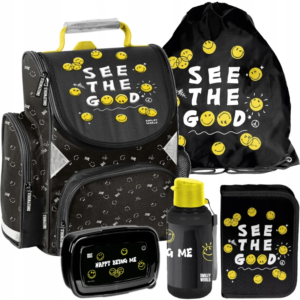 Paso Mokyklinė krepšys berniukui mergaičių mokyklinė kuprinė Smiley Set