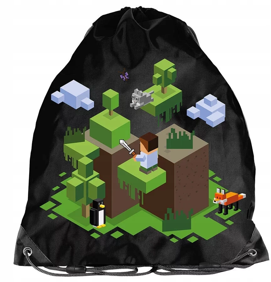 Paso MOKYKLINĖ KUPRINĖ BERNIUKUI MINECRAFT MOKYKLINĖ KUPRINĖ 1-3 KLASĖS RINKINYS XXL RINKINYS