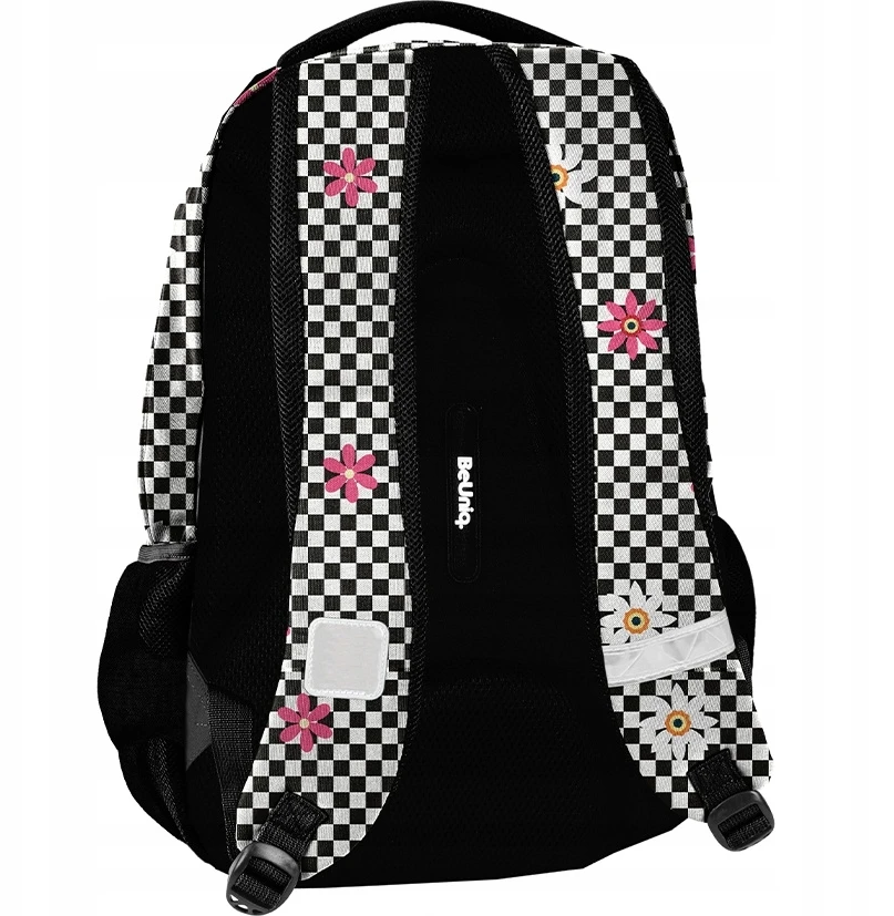 Paso Mokyklinė kuprinė BeUniq Grille-Flowers BU26RK-2708, 41 × 31 × 16 cm