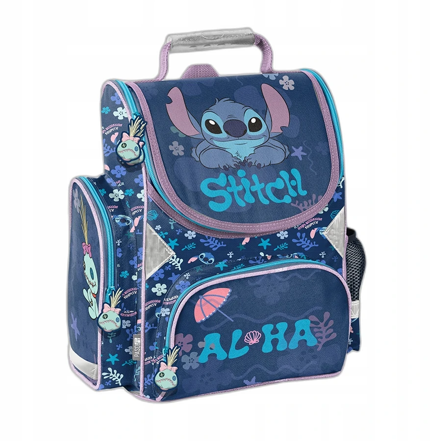 Paso Mokyklinis krepšys mergaitėms, mokyklinė kuprinė 1. 3 klasė Stitch Aloha Stich