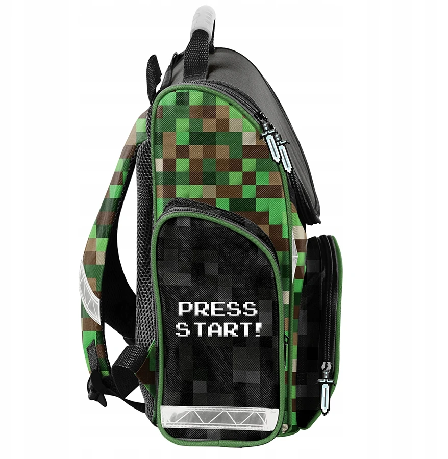 Paso TORNISTER MINECRAFT Žaidimas SZKOLNY GAMING GRY DLA CHŁOPAKÓW DO 1 KLASY GAMER