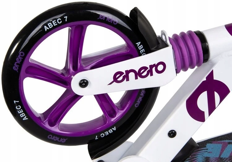 Miesto paspirtukas su amortizatoriumi Enero Wave, 200mm, violetinis