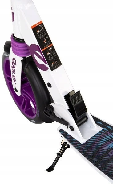 Miesto paspirtukas su amortizatoriumi Enero Wave, 200mm, violetinis